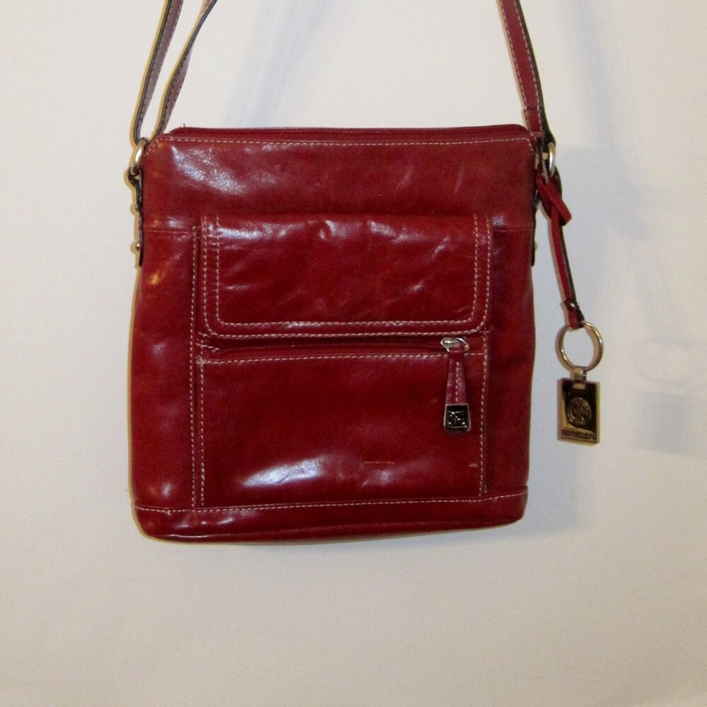 Red Giani Bernini leather bag